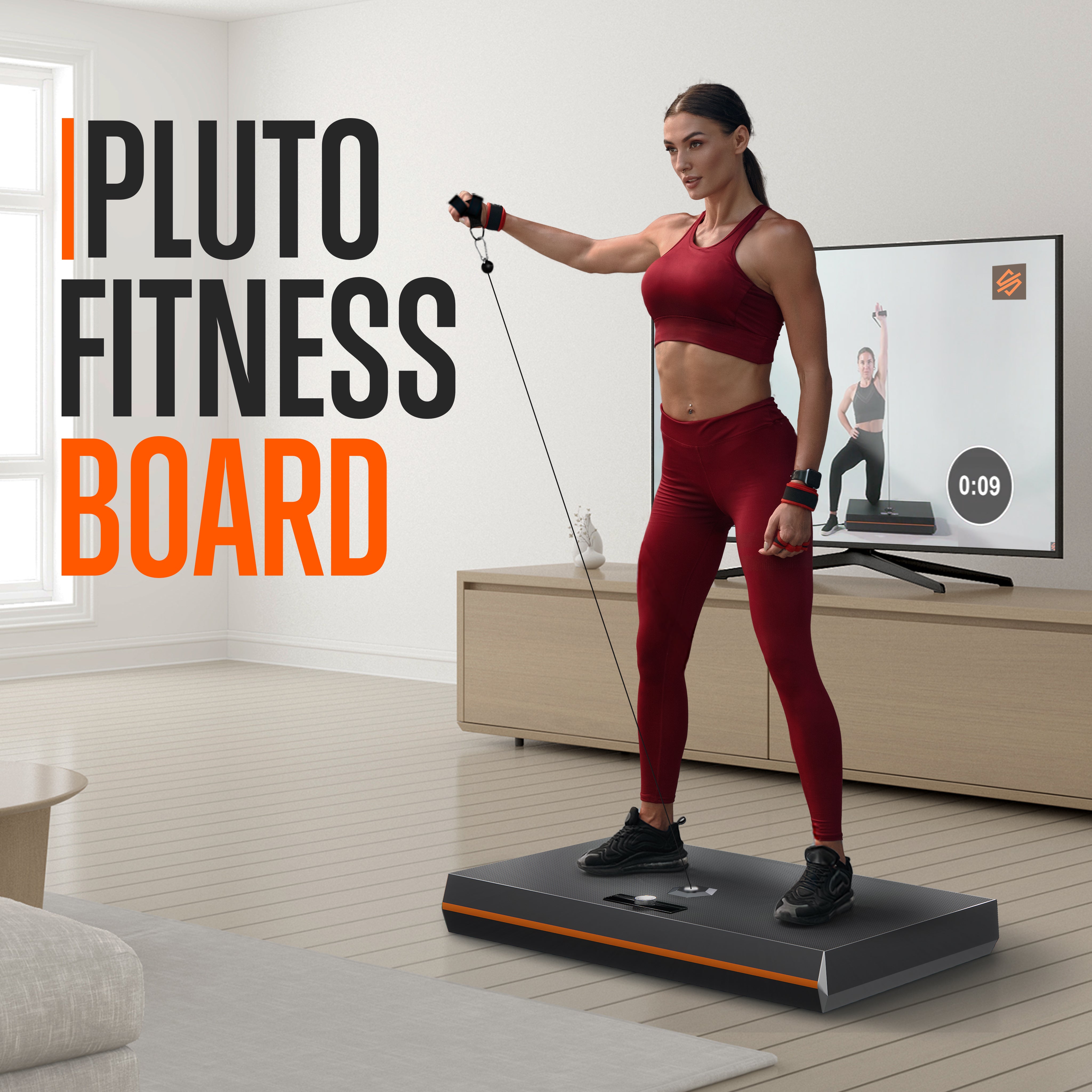 THE PLUTO BOARD the Smart Home Gym that goes from 3lbs to 100lbs of Re –  The Squatz Store