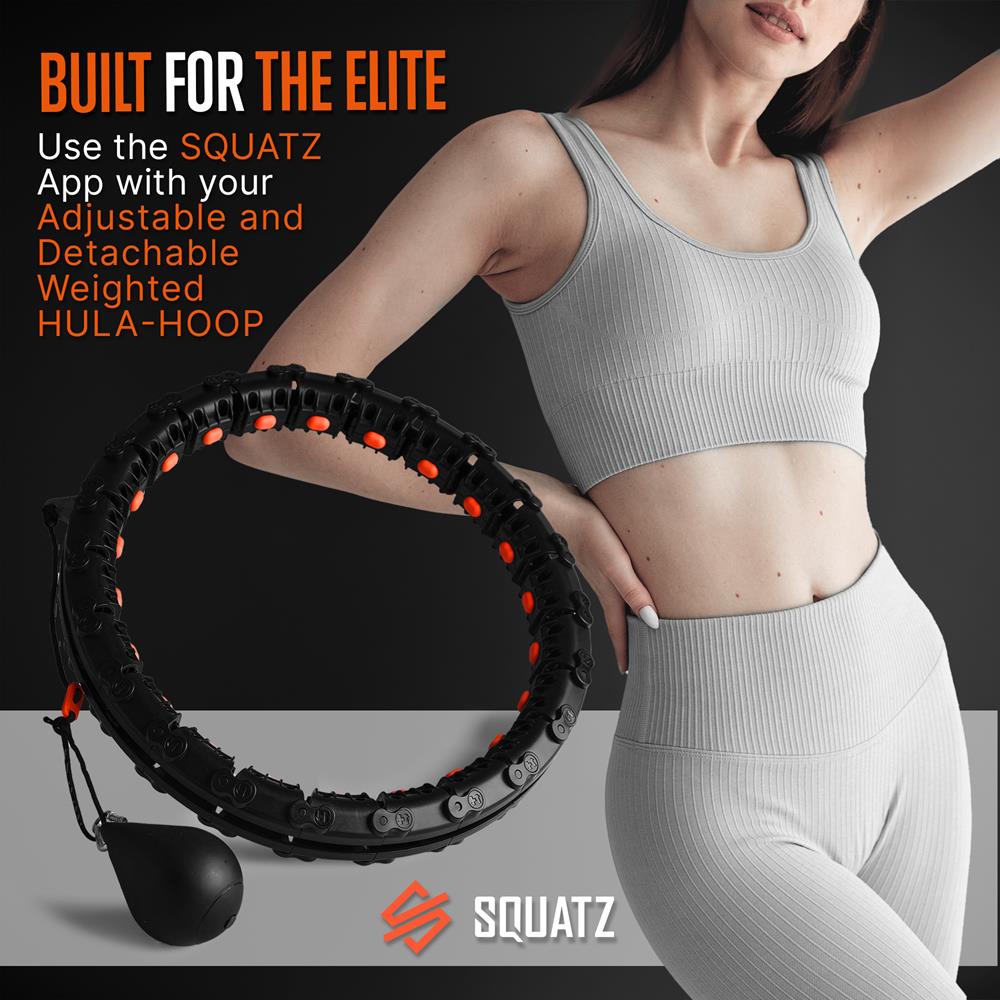 Weighted Smart Hula Hoop for Fast Fat Burn with Silent Bearings