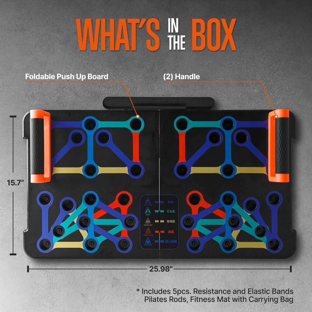 Push Up Board Home Workout Equipment Set