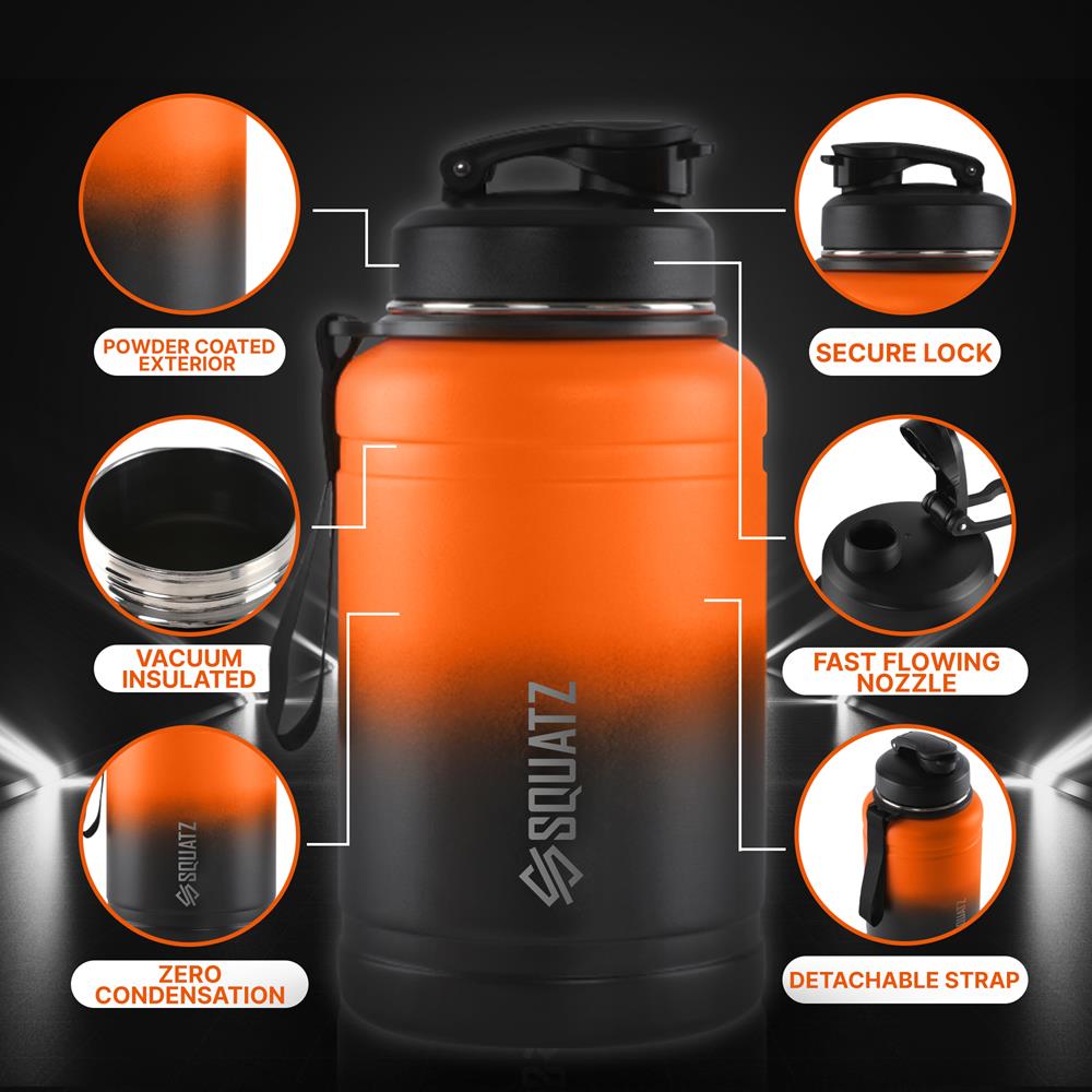 74 Oz Stainless Steel Gallon Water Bottl
