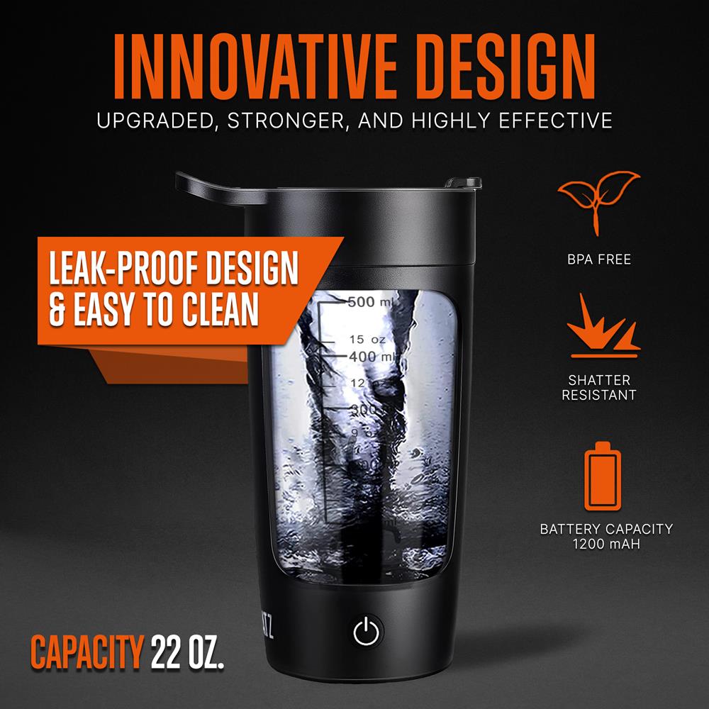 22 oz Electric Bottle Shaker 60% OFF