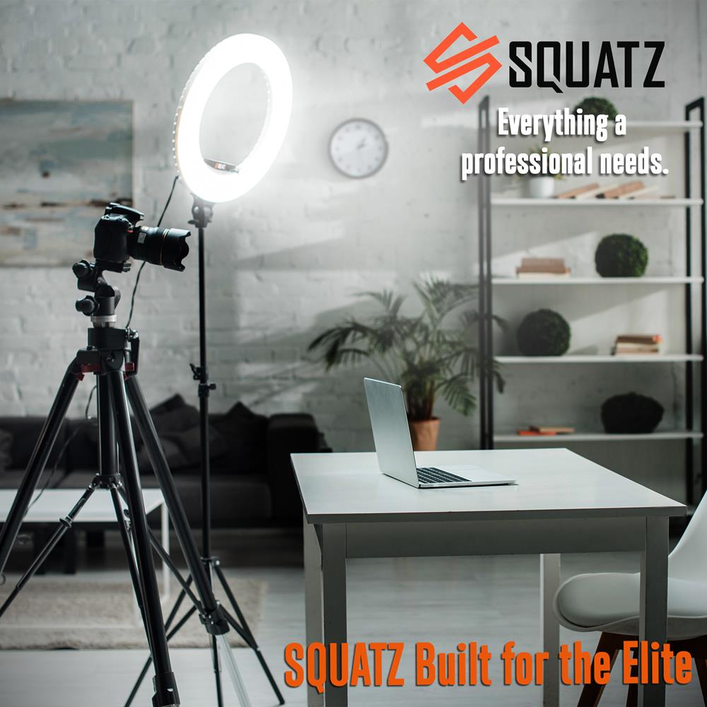 11" LED Selfie Ring Light, Adjustable Tripod, 10-Level Brightness
