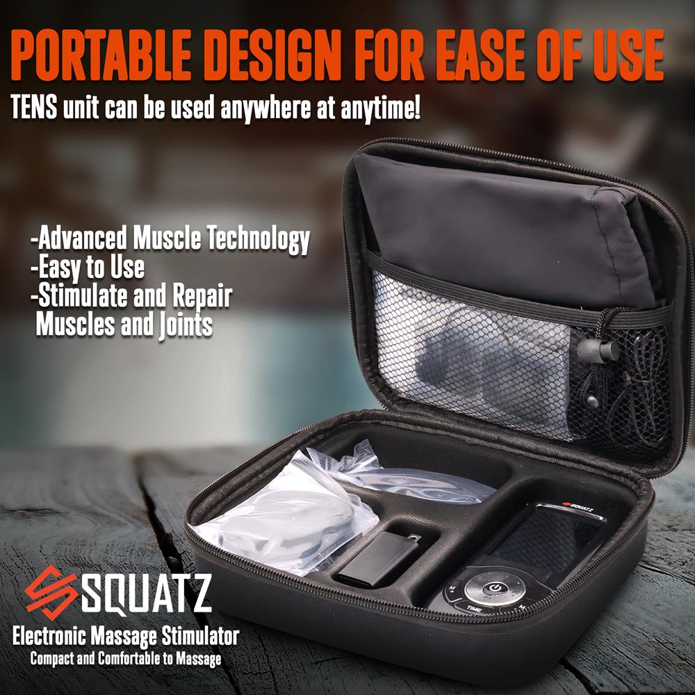 Electronic Muscle Stimulator Pain Relief, 25 Modes, Portable, White