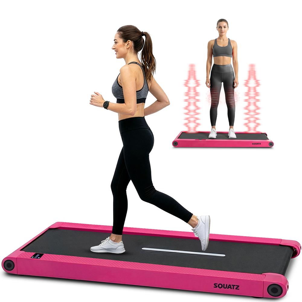 Squatz 2-In-1 Walking Pad With Vibration Plates – Compact