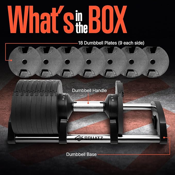 70 lb Adjustable Dumbbell + Stand