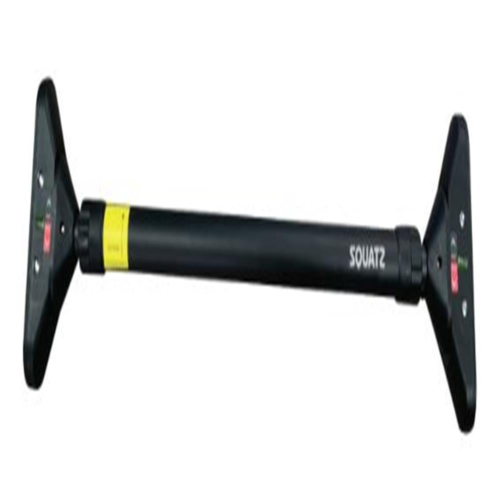 Squatz Adjustable Doorway And Hallway Pull-Up Bar, Adjustable 45''-55'', Level Meter, Locking Mechanism, And Comfortable Grip – Portable For Home Gym Workouts (Black)