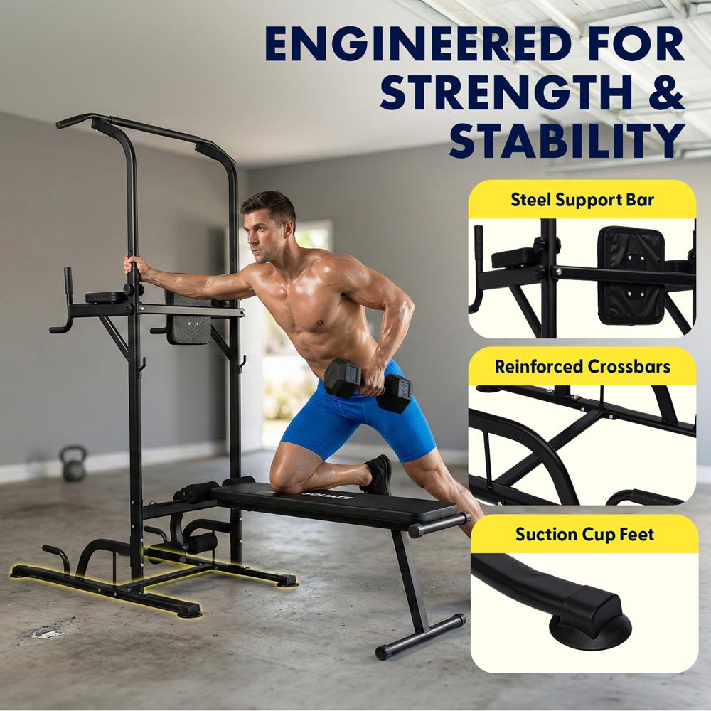 Pull-Up Workout Station, Strengthen Upper Body, Heavy Duty Steel Frame