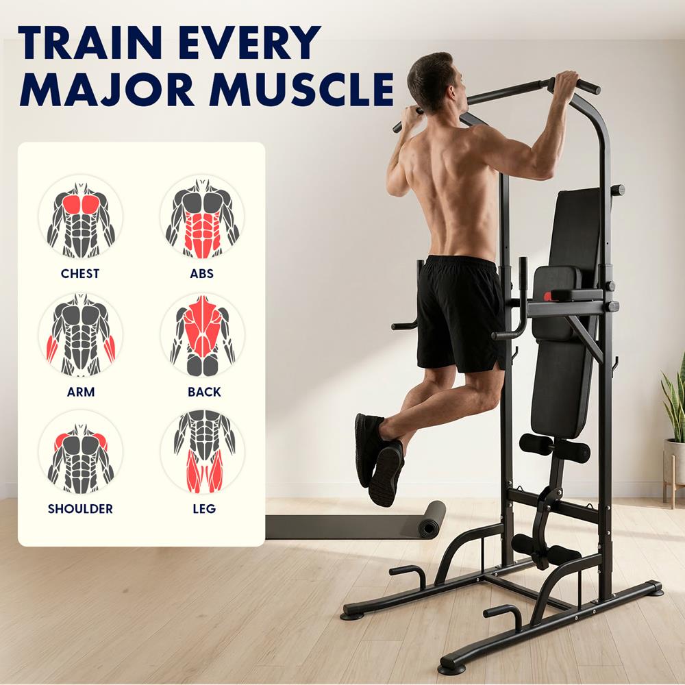 Pull-Up Workout Station, Strengthen Upper Body, Heavy Duty Steel Frame