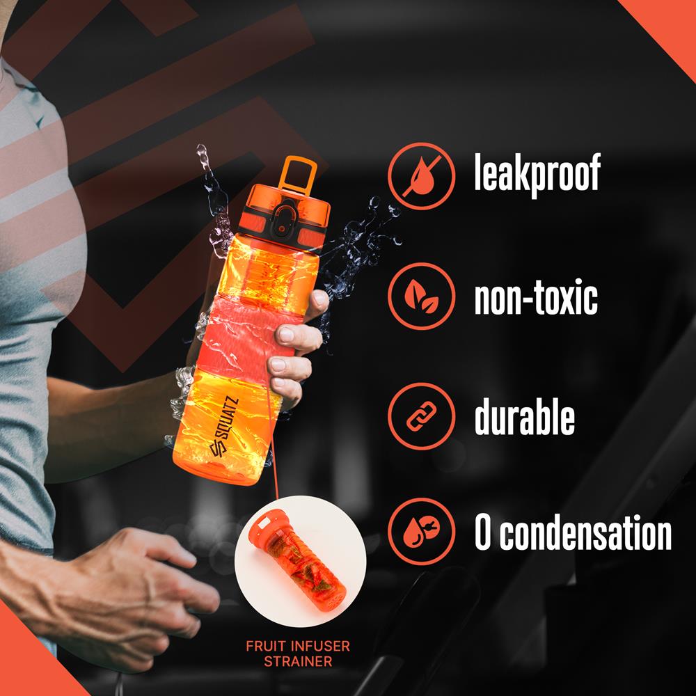 Sports Water Bottle With Infuser