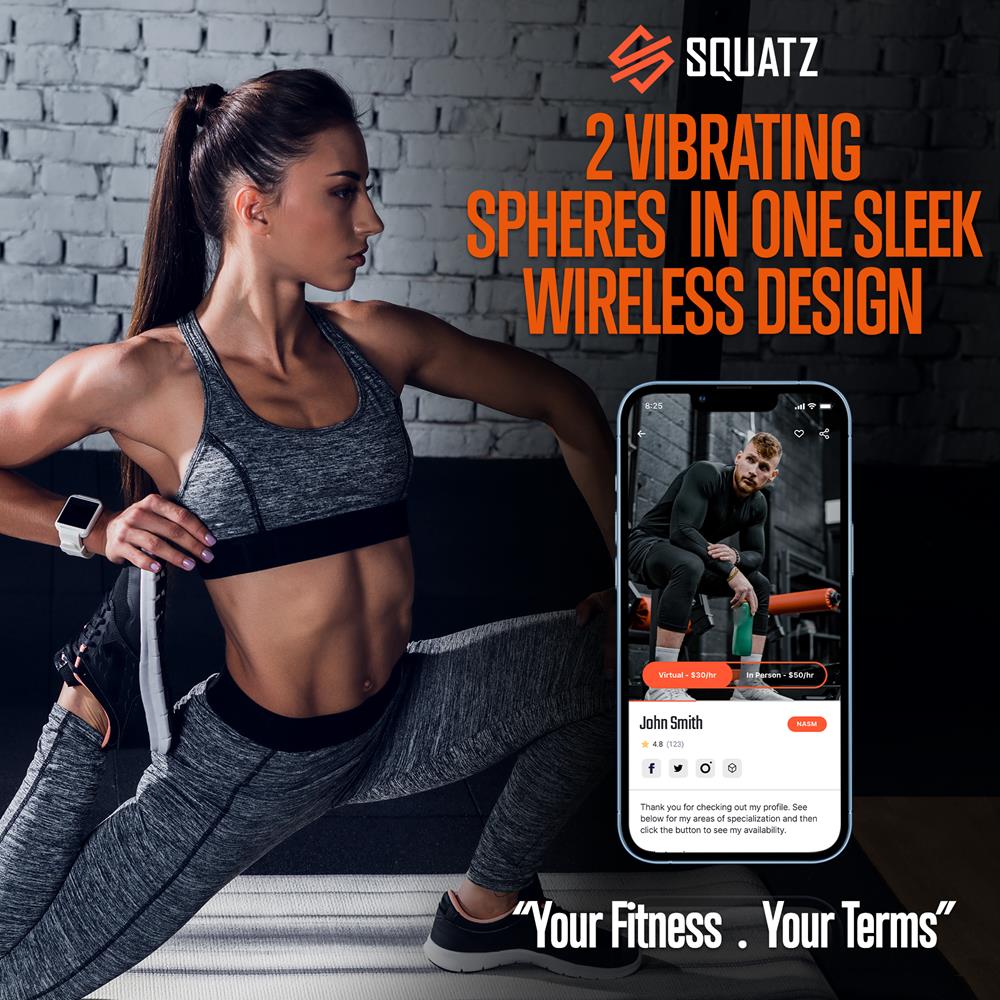 Wireless Vibrating Massage Peanut Ball, Deep Tissue Relief, 3 Intensit The Squatz Store Wireless Vibrating Massage Peanut Ball, Deep Tissue Relief, 3 Intensit The Squatz Store